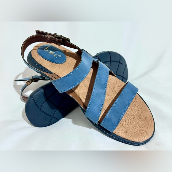 BOC BORN CONCEPTS Blue Strap Slip-On Slides Sandals Size 7 - Picture 7 of 8